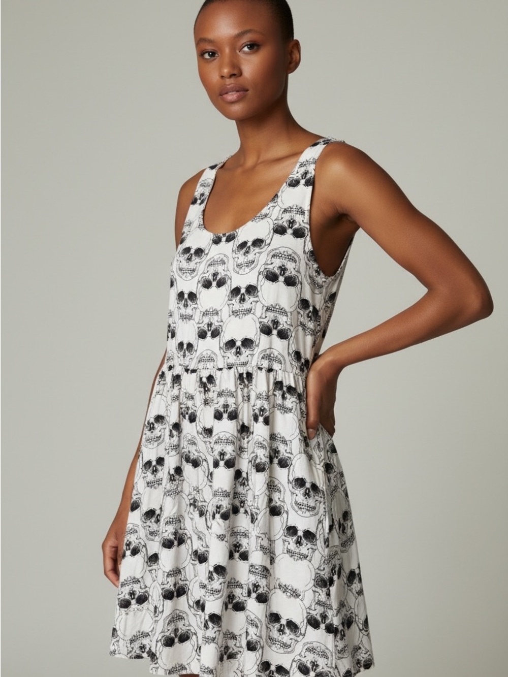 H&M Divided Skull Skater Dress